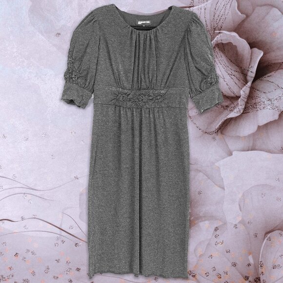 Jones New York Gray Midi Dress - Picture 1 of 4
